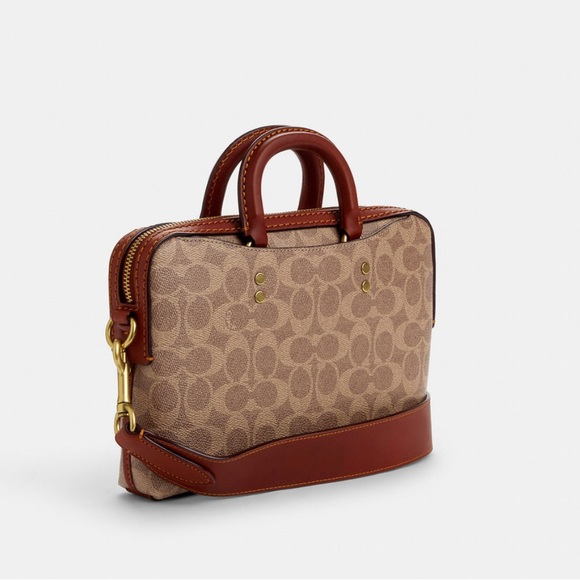 NWT Coach Outlet Rogue Slim Brief 25 In Signature Canvas - Picture 6 of 12